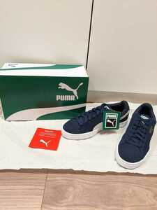 新品 PUMA スエード クラシック 未使用 24.5cm ネイビー スニーカー プーマ SUEDE 靴