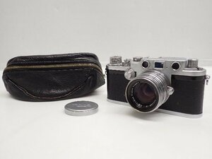 Nicca TYPE-5 レンジファインダー フィルムカメラ + NIKKOR-H・C 5cm F2 ニッカ カメラケース/レンズキャップ付 ∩ 6DBA0-6