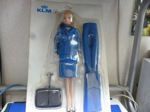 レトロ　KLM AIR FRANCE スチュワーデス　人形　ユニフォームセット