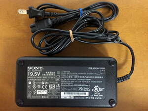 ☆　SONY VAIO　純正 ACアダプター　VGP-AC19V54　19.5V-7.7A 外径約6.0mm 内径約4.0mm　通電確認済②　☆