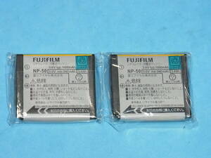  FUJI FILM 未使用品 純正バッテリー NP-50 ２個 管理536