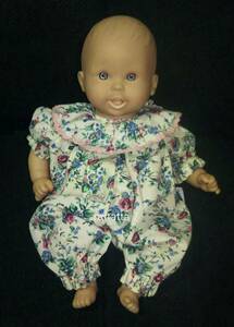 Mattel☆Snookums Doll☆Realistic Baby Doll in Floral Stuffed Body☆1996☆マテル☆スヌーカムドール☆ぬいぐるみ☆ベビードール☆人形