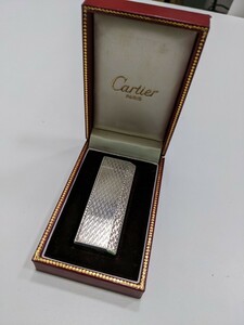 Cartier カルティエ ガスライター 五角形 シルバーカラー 着火確認済 
