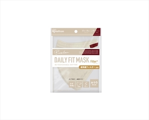 まとめ得 ＤＡＩＬＹ　ＦＩＴ　ＭＡＳＫ　フィルタープラス　立体ふつうサイズ５枚　ニュアンスグレー×ナイトブルー x [8個] /h