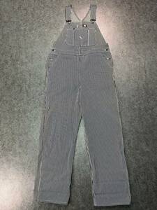 Wm542 新品 未使用 Dickies ディッキーズ ビブオーバーオール つなぎ ヒッコリー ストライプ メンズ W36 大きいサイズ