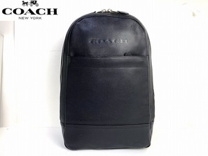 極美品★送料無料★ コーチ メンズ COACH チャールズ スポーツ レザー バックパック リュックサック ブラック