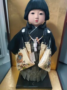 市松人形 男の子 日本人形 古い人形 着物