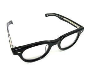 1円 ■美品■ EYEVAN アイヴァン カデット45 サングラス メガネ 眼鏡 メンズ ブラック系 FA7351