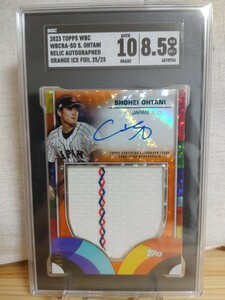 【25/25】 大谷翔平 直筆サインカード topps WBC auto 実使用ジャージー 25枚限定 フォイル エンゼルス ドジャース MLB MVP 