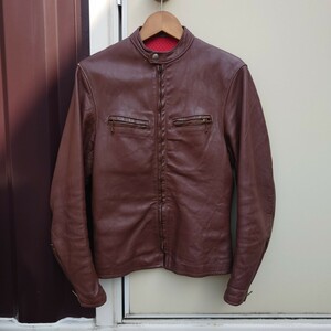 70’s シングルライダースジャケット ブラウン TALON Vintage Brooks BUCO Schott RRL