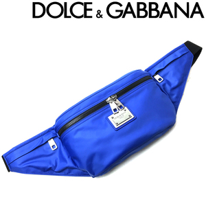 DOLCE&GABBANA ベルトバッグ ドルチェ＆ガッバーナ ブランド ボディバッグ ウェストポーチ ブルー BM2194-AG186-89903