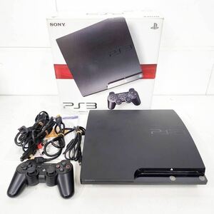 SONY PlayStation3 PS3 本体 CECH-2000A 120GB ジェットブラック 箱付き 動作確認初期化済み【NK5960】