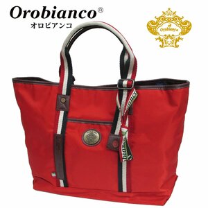 1円～訳あり［オロビアンコ］Orobianco　定価:35200円メイソンカンプ　ビジネストートバッグ　WN/BK&BL（451）新品*