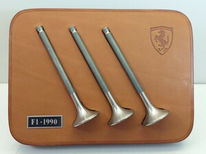 フェラーリ純正ノベルティ 1990年 フェラーリF1 エンジンバルブ Ferrari641 schedoni modena スケドーニ社製レザー Engine Valves 62D0F0A