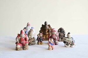【骨董品】土人形 置物 陶器 オブジェ インテリア 郷土玩具 泥人形 日本人形 伝統工芸