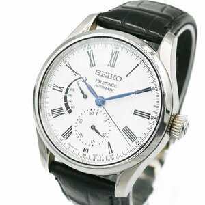 1円 稼働 SEIKO PRESAGE セイコー プレサージュ SARW035 6R27-00L0 シルバー AT 自動巻き 3針 白文字盤 腕時計 ラウンド 252420240402