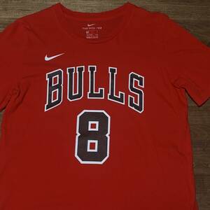 ◎NBA NIKE シカゴ・ブルズ ザック・ラビーン Tシャツ Zach LaVine Chicago Bulls #8 shirt