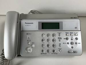 Ku701◆Panasonic パナソニック◆固定電話 電話機 FAX パーソナルファクス 親機のみ KX-PW211DL-S シルバー 感熱紙FAX 動作品