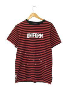 uniform experiment◆Tシャツ/2/コットン/RED/ボーダー/UE-167014