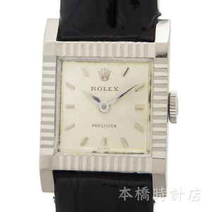 【中古】K18WG　ロレックス　ROLEX　プレシジョン　レディース　2601/9　修理明細書付　OH済み