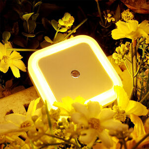 LEDルームライト 黄色(イエロー) 明るさセンサーで自動点灯 省電力 ウォールライト LEDライト センサーライト フロア ライト ナイトライト