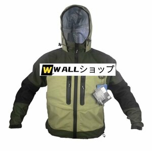 フィッシングジャケット ウェーディングジャケット 上着 迷彩 防水服 通気性 機能性 軽量 レジャー アウトドア