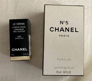 レトロ　CHANEL　シャネル　N°5　空箱 ＆ NAIL COLOUR　空箱