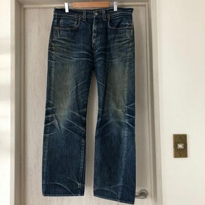 (k) 鬼ヒゲ Levis リーバイス LVC 66501-0008 501XX501 USA製 ダブルネーム 1966年モデル w34 ブルー デニム パンツ 