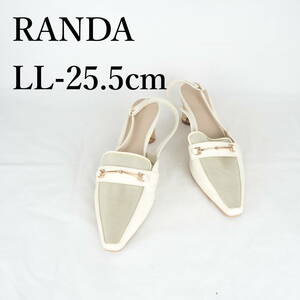 MK0030*RANDA*ランダ*レディースパンプス*LL-25.5cm*白