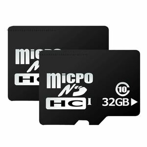 2個セット microSDカード 32GBタイプ マイクロsdカード Class10 メモリーカード 高速転送 MICROSD
