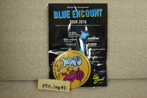 新品 BLUE ENCOUNT 2016 缶バッジ ステッカーセット ゲスト：9mm Parabellum Bullet 茨城 水戸 LIGHT HOUSE グッズ ブルエン