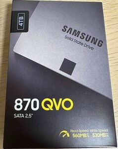 【新品未開封品】Samsung 870 QVO 4TB SATA 2.5インチ 内蔵 SSD MZ-77Q4T0B