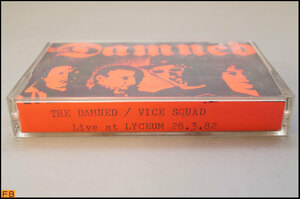 税込◆希少◆ブート カセットテープ THE DAMNED / VICE SQUAD Live at LYCEUM 28.3.82 1982年 ブートレグ パンク コレクター品-N2-8018