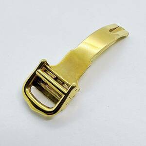 04298 カルティエ Cartier 純正 Dバックル 尾錠 12mm 腕時計 革ベルト用 SS ゴールドカラー