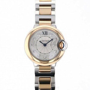 カルティエ Cartier バロンブルー ドゥ W3BB0005 シルバー文字盤 新品 腕時計 レディース