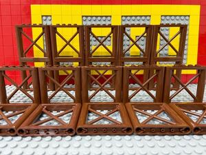 ☆支柱☆ レゴ　建物パーツ　大量20個　木の柱　木材　交差　茶色　( LEGO 工事 ビル　B51606