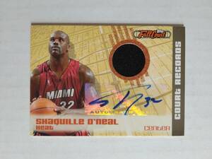 SHAQUILLE O’NEAL（ヒート）06-07 Topps Full Court Basketball　ジャージ＆直筆サインカード　17/32