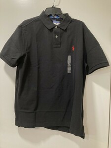 ★タグ付き新品★721★POLO RALPH LAUREN ラルフローレン ポロシャツ CLASSIC FIT★黒 サイズL USA購入