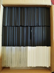 １枚７０円　２枚組ＤＶＤトールケース　ＤＶＤケース７６枚　７６本　通常サイズ２枚収納タイプ　クロネコ１００サイズ　黒　白　クリア