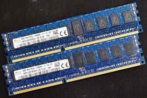 16GB (8GB 2枚組) DDR3L PC3L-12800R DDR3L-1600 REG 1Rx4 240pin ECC Registered SK-Hynix サーバー MacPro向け (管:SA5733 x4s