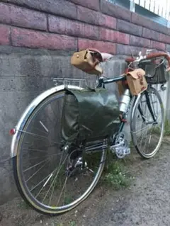 ミリタリー vintage 防水 自転車 サドル フロント リア サイドバッグ