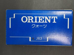 オリエント ORIENT オールド クォーツ 腕時計用 取扱説明書 Cal: J83