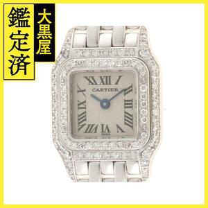 Cartier　カルティエ　ミニパンテール　WF3210F3　750WG　ダイヤベゼル　クオーツ　レディース【430】2148103571688