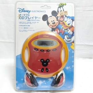 Disney electronics ポータブルCDプレーヤー DCD6000-C AM.FMラジオ付 未開封 レア物 ミッキーマウス キャラクターグッズ