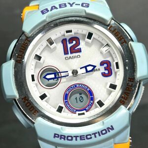 CASIO カシオ Baby-G ベビージー BGA-2100-2B SPORTY MODE TRAVELER 腕時計 タフソーラー 電波時計 アナデジ 多機能 ブルー 動作確認済み