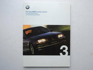 【カタログのみ】 BMW ３シリーズ 4ドアセダン 4代目 E46 前期 318i 328i 1998年 厚口67P カタログ 日本語版