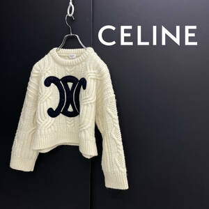 2020SS CELINE by Hedi Slimane セリーヌ エディ期 トリオンフ ニット セーター size XS 2AH87050V 0223301