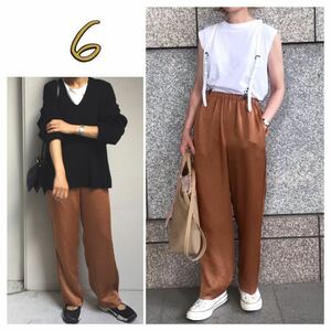 6(ROKU) 　 SATIN PANTS 2 サテンイージーパンツ 22929