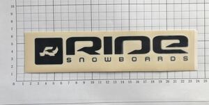 RIDE SNOWBOARDS BLACKLOGO DIECUTステッカー ライド スノーボード 黒 ロゴ切り抜きロングステッカー