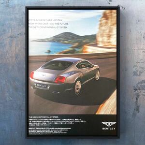 当時物 ベントレー コンチネンタルGT スピード 広告/カタログ Bentley Continental GT SPEED マフラー 中古 パーツ エンブレム ポスター